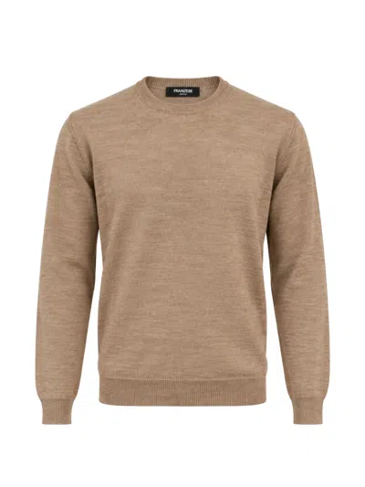 Franzese Collection Stefano De Martino Crew-neck Sweater In Brown