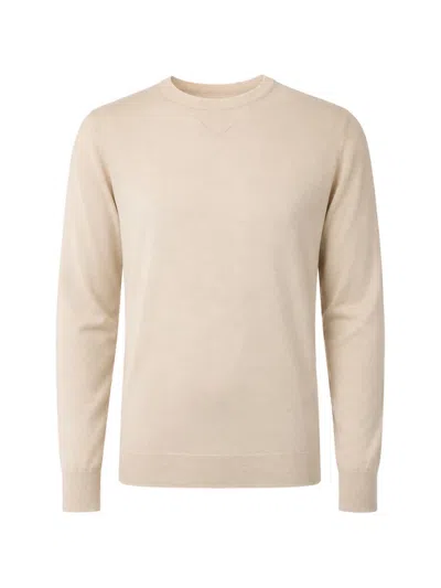 Franzese Collection Stefano De Martino Crew-neck Sweater In Neutral