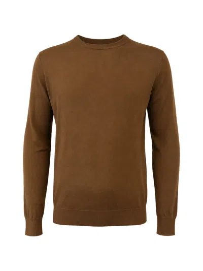 Franzese Collection Stefano De Martino Hand-sewn Sweater In Brown