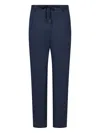 Franzese Collection Stefano De Martino Pleated Drawstring Trousers In Blue