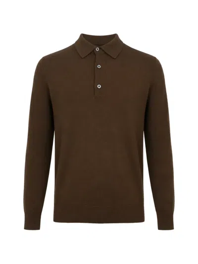 Franzese Collection Stefano De Martino Polo Shirt In Brown