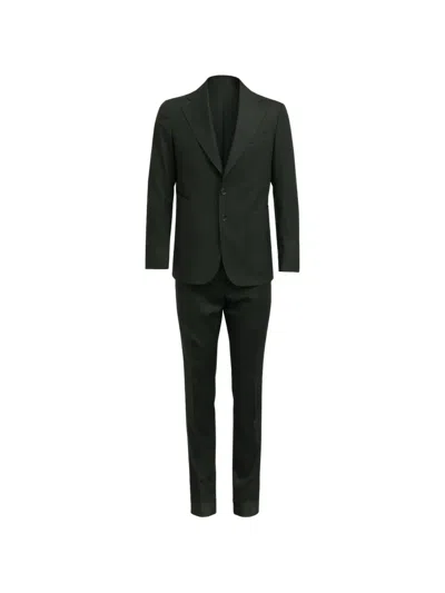 Franzese Collection Stefano De Martino Single-breasted Suit (two Piece) In Green