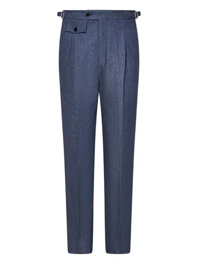 Franzese Collection Stefano De Martino Trousers In Blue