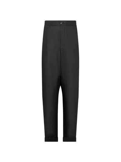 Franzese Collection Stefano De Martino Turn-up Trousers In Black
