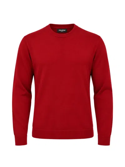 Franzese Collection Stefano De Martino Virgin Wool Sweater In Red