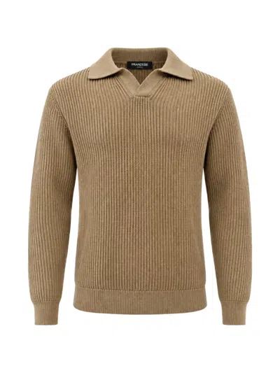 Franzese Collection Steve Mcqueen Rib-knit Sweater In Neutral