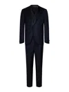 Franzese Collection Double-breasted Tuxedo In Luxurious Blue Wool In Blue