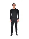 Franzese Collection Ribbed Crew-neck Sweater In Black
