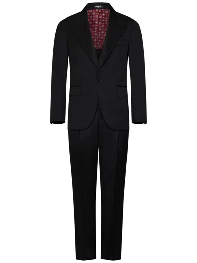 FRANZESE COLLECTION FRANZESE COLLECTION TAILORED BLACK SUIT FROM THE FRANZESE COLLECTION