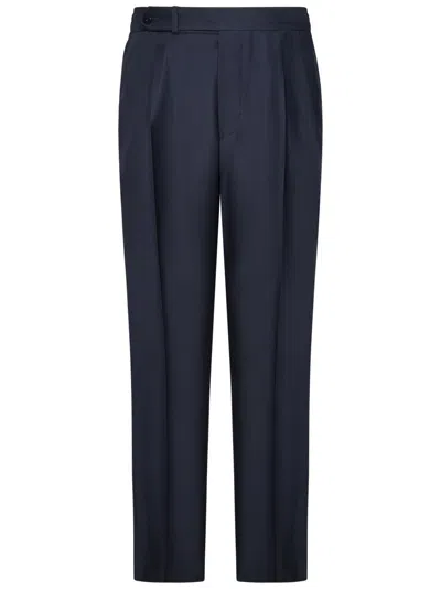 FRANZESE COLLECTION TAILORED CAPRI MODEL TROUSERS IN LORO PIANA FABRIC