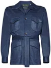 Franzese Collection Franzese Napoli David Beckham Model Blazer In Blue