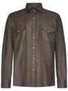 Franzese Collection Franzese Napoli Gianni Agnelli Model Shirt In Brown
