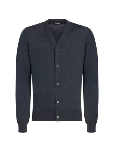 Franzese Collection V-neck Cardigan In Gray