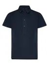 Franzese Collection Wimbledon Four-button Placket Polo Shirt In Blue