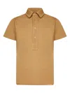 Franzese Collection Wimbledon Four-button Placket Polo Shirt In Orange