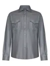 Franzese Collection Franzese Napoli Gianni Agnelli Model Shirt In Blue