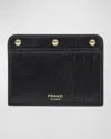 Franzi Luisa Leather Card Holder In Black