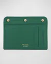 Franzi Luisa Leather Card Holder In  Green