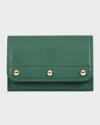 Franzi Luisa Mini Flap Card Holder In  Green