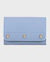 Franzi Luisa Mini Flap Card Holder In Light Denim Blue