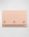 Franzi Luisa Mini Flap Card Holder In Powder Pink