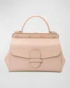 Franzi Margherita Calf Leather Crossbody Bag In Powder Pink