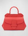 Franzi Margherita Lambskin Leather Crossbody Bag In Coral