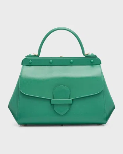 Franzi Margherita Medium Leather Top-handle Bag In  Green