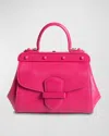 Franzi Margherita Small Leather Top-handle Bag In Fuchsia