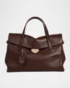 Franzi Virginia Soft Leather Tote Bag In Brown