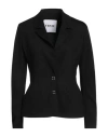 Frase Francesca Severi Woman Blazer Black Size 6 Viscose, Polyamide, Elastane In Black