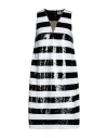 Frase Francesca Severi Woman Mini Dress Black Size 10 Polyester, Viscose, Elastane In Black