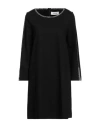 Frase Francesca Severi Woman Mini Dress Black Size 10 Viscose, Polyamide, Elastane In Black