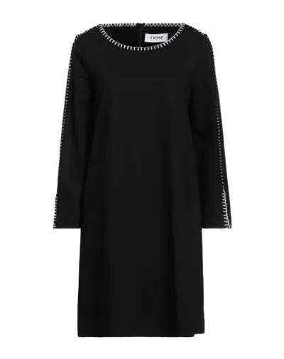Frase Francesca Severi Woman Mini Dress Black Size 10 Viscose, Polyamide, Elastane