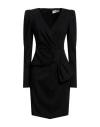Frase Francesca Severi Woman Mini Dress Black Size 8 Viscose, Polyamide, Elastane In Black