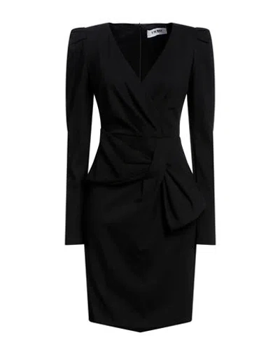 Frase Francesca Severi Woman Mini Dress Black Size 8 Viscose, Polyamide, Elastane