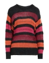 Frase Francesca Severi Woman Sweater Charcoal Size 8 Virgin Wool, Acrylic, Viscose, Alpaca Wool, Pol In Grey