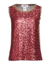 Frase Francesca Severi Woman Sweater Red Size 6 Polyester, Viscose, Elastane In Red