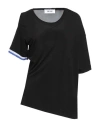 Frase Francesca Severi Woman T-shirt Black Size 6 Viscose, Polyester In Black