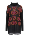 Frase Francesca Severi Woman Turtleneck Fuchsia Size 6 Virgin Wool, Synthetic Fibers, Polyamide, Moh In Pink