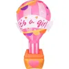 Fraser Farm Hill 10ft Inflatable Its A Girl Announcement With Lights In Multi