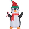 Fraser Farm Hill 10ft Inflatable Penguin Lights In Multi