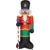 Fraser Farm Hill 10ft Inflatable Traditional Nutcracker With Lights In Multi