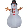 Fraser Farm Hill 20ft Inflatable Snowman With Lights In Blue