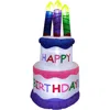 Fraser Farm Hill 5ft Inflatable Birthday Cake With Candles & Lights In Multi