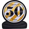 Fraser Farm Hill 8ft Inflatable Cheers To 50 Years With Lights In Black
