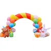 Fraser Farm Hill 8ft Party Arch With Bear & Bunny, With Lights In Multi