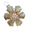 Fraser Farm Hill Fhf 36"h Led Gold Glittered Snowflake Ornament In Gold