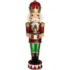 Fraser Farm Hill Fhf 48"h Led Nutcracker In Crown, Moving Train, Music, Timer, Metallic Finish In Multi