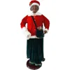 Fraser Farm Hill Fhf Aa 58" Mrs Clause With Fur Muff (dancing/music) In Multi